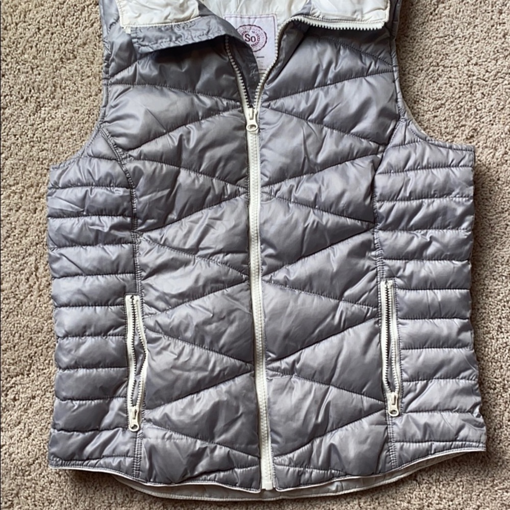 Grey Puffer Vest